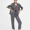 Lola Casademunt Pantalones<Pantalón jogging monograma BLANCO-NEGRO