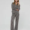 Lola Casademunt Pantalones<Pantalón monograma M NEGRO-CRUDO