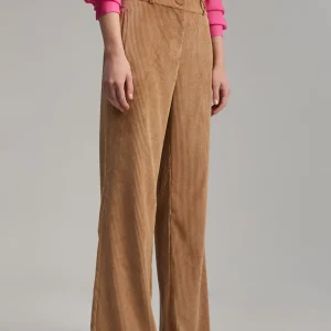 Lola Casademunt Pantalones<Pantalón pana wideleg CAMEL
