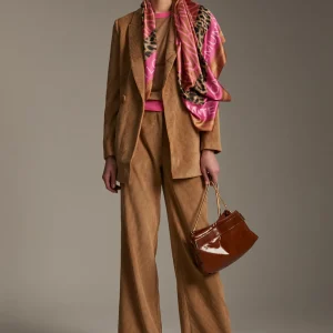 Lola Casademunt Pantalones<Pantalón pana wideleg CAMEL