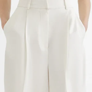 Lola Casademunt Pantalones<Pantalón pinzas fluido CRUDO