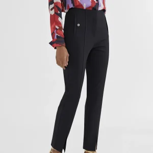 Lola Casademunt Pantalones<Pantalón pitillo abertura ROJO
