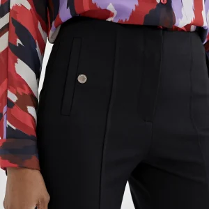 Lola Casademunt Pantalones<Pantalón pitillo abertura ROJO