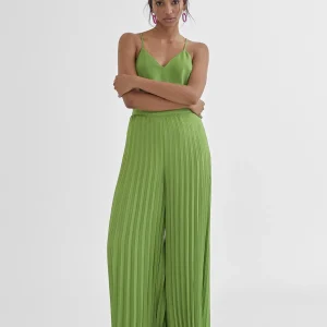 Lola Casademunt Pantalones<Pantalón plisado FUCSIA