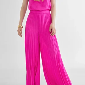Lola Casademunt Pantalones<Pantalón plisado FUCSIA