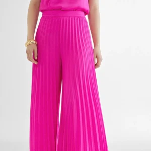 Lola Casademunt Pantalones<Pantalón plisado FUCSIA