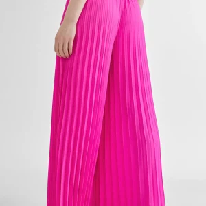 Lola Casademunt Pantalones<Pantalón plisado FUCSIA