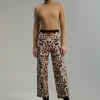 Lola Casademunt Animal Print | Punto<Pantalón punto animal print MARRON-NEGRO