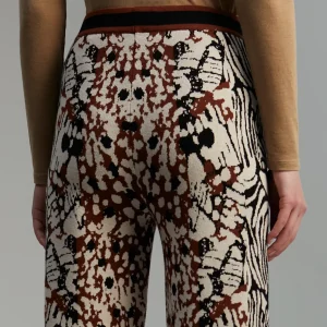 Lola Casademunt Animal Print | Punto<Pantalón punto animal print MARRON-NEGRO