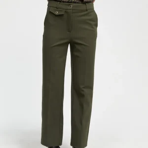 Lola Casademunt Pantalones<Pantalón punto roma KAKI