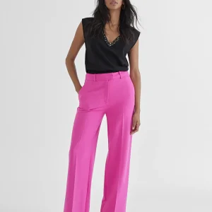 Lola Casademunt Pantalones<Pantalón recto FUCSIA