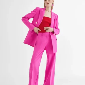 Lola Casademunt Pantalones<Pantalón recto FUCSIA