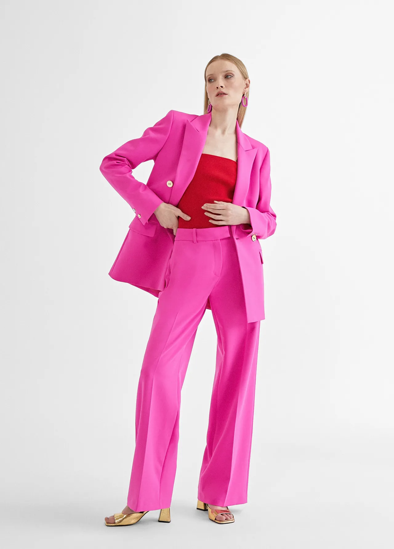 pantaln_recto_4.webp Lola Casademunt Pantalones<Pantalón recto FUCSIA