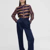 Lola Casademunt Pantalones<Pantalón recto con bolsillos NAVY