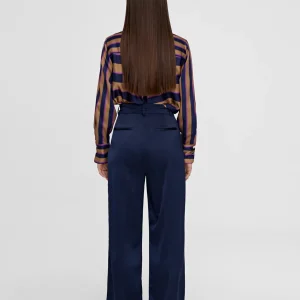Lola Casademunt Pantalones<Pantalón recto con bolsillos NAVY