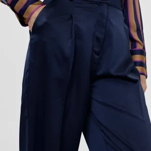 Lola Casademunt Pantalones<Pantalón recto con bolsillos NAVY