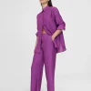 Lola Casademunt Pantalones<Pantalón recto fluido LILA