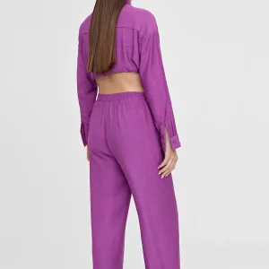 Lola Casademunt Pantalones<Pantalón recto fluido LILA