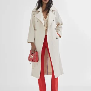 Lola Casademunt Pantalones<Pantalón skinny campana ROJO