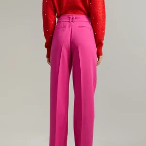 Lola Casademunt Pantalones<Pantalón wideleg cinturón FUCSIA
