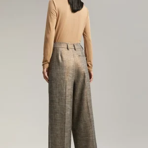 Lola Casademunt Pantalones<Pantalón wideleg cuadros GRIS