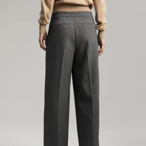 Lola Casademunt Pantalones<Pantalón wideleg detalle snaps GRIS
