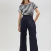 Lola Casademunt Pantalones<Pantalón wideleg técnico de tiro alto - Lola Casademunt NAVY
