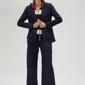 Lola Casademunt Pantalones<Pantalón wideleg técnico de tiro alto - Lola Casademunt NAVY