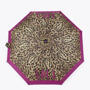 Lola Casademunt Animal Print | Paraguas<Paraguas pequeño automático animal print | Lola Casademunt FUCSIA