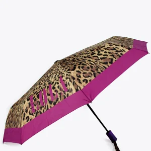 Lola Casademunt Animal Print | Paraguas<Paraguas pequeño automático animal print | Lola Casademunt FUCSIA