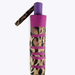 Lola Casademunt Animal Print | Paraguas<Paraguas pequeño automático animal print | Lola Casademunt FUCSIA