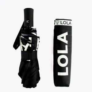 Lola Casademunt Paraguas<Paraguas pequeño automático logo | Complementos | Lola Casademunt BLANCO