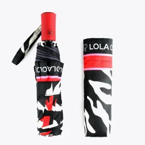 Lola Casademunt Animal Print | Paraguas<Paraguas pequeño automático print cebra | Lola Casademunt ESTAMPADO