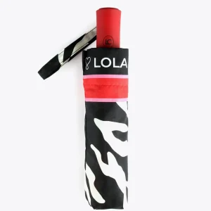 Lola Casademunt Animal Print | Paraguas<Paraguas pequeño automático print cebra | Lola Casademunt ESTAMPADO