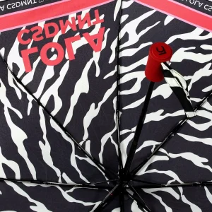 Lola Casademunt Animal Print | Paraguas<Paraguas pequeño automático print cebra | Lola Casademunt ESTAMPADO