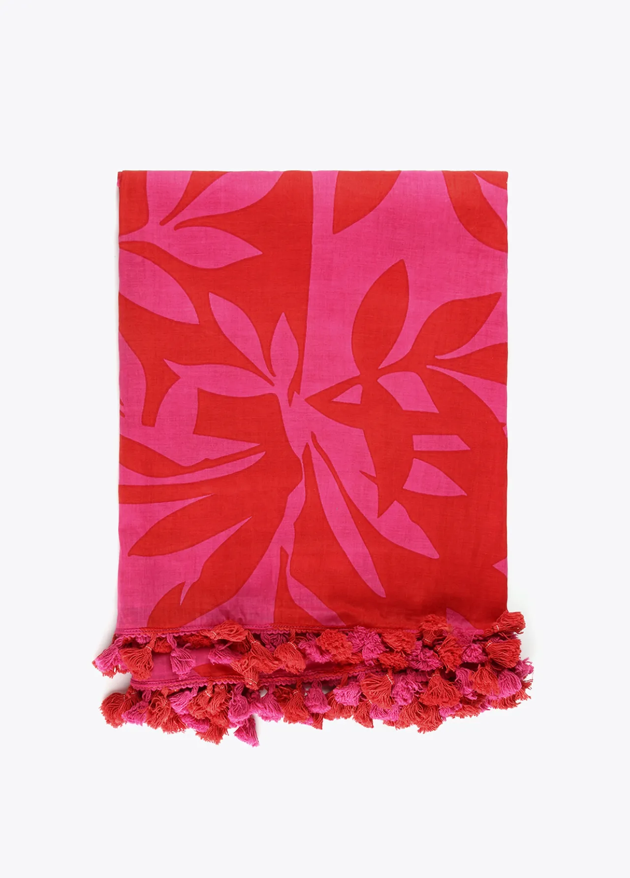 pareo_fucsia_y_rojo_0.webp Lola Casademunt Accesorios<Pareo fucsia y rojo. ROSA-ROJO