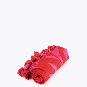 Lola Casademunt Accesorios<Pareo fucsia y rojo. ROSA-ROJO
