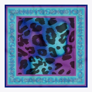 Lola Casademunt Animal Print | Bufandas Y Pañuelos<Pañuelo animal print azules AZUL-LILA