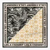 Lola Casademunt Animal Print | Bufandas Y Pañuelos<Pañuelo satinado animal y corazones NEGRO-CRUDO
