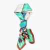 Lola Casademunt Accesorios<Pañuelo verdes y azules VERDE-AZUL