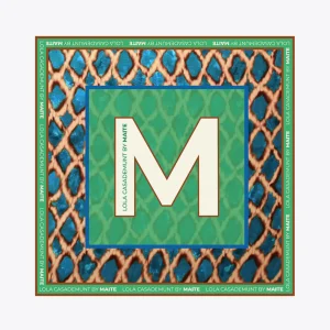 Lola Casademunt Accesorios<Pañuelo verdes y azules VERDE-AZUL