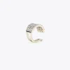 Lola Casademunt Pendientes<Pendiente piercing de cristales DORADO