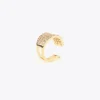 Lola Casademunt Pendientes<Pendiente piercing de cristales DORADO
