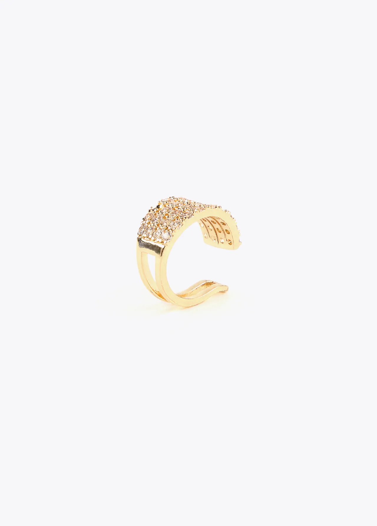 pendiente_piercing_de_cristales_0.webp Lola Casademunt Pendientes<Pendiente piercing de cristales DORADO
