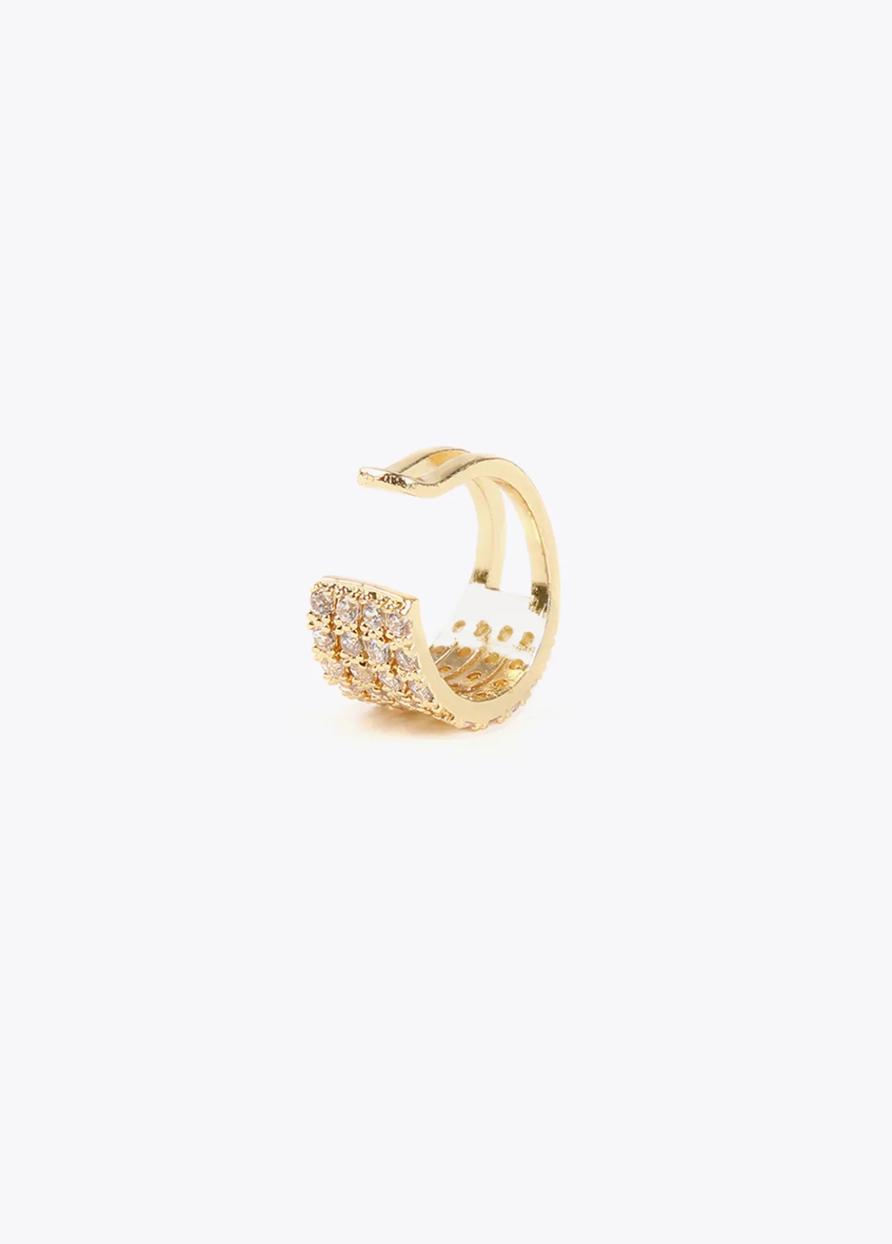 pendiente_piercing_de_cristales_1.webp Lola Casademunt Pendientes<Pendiente piercing de cristales DORADO