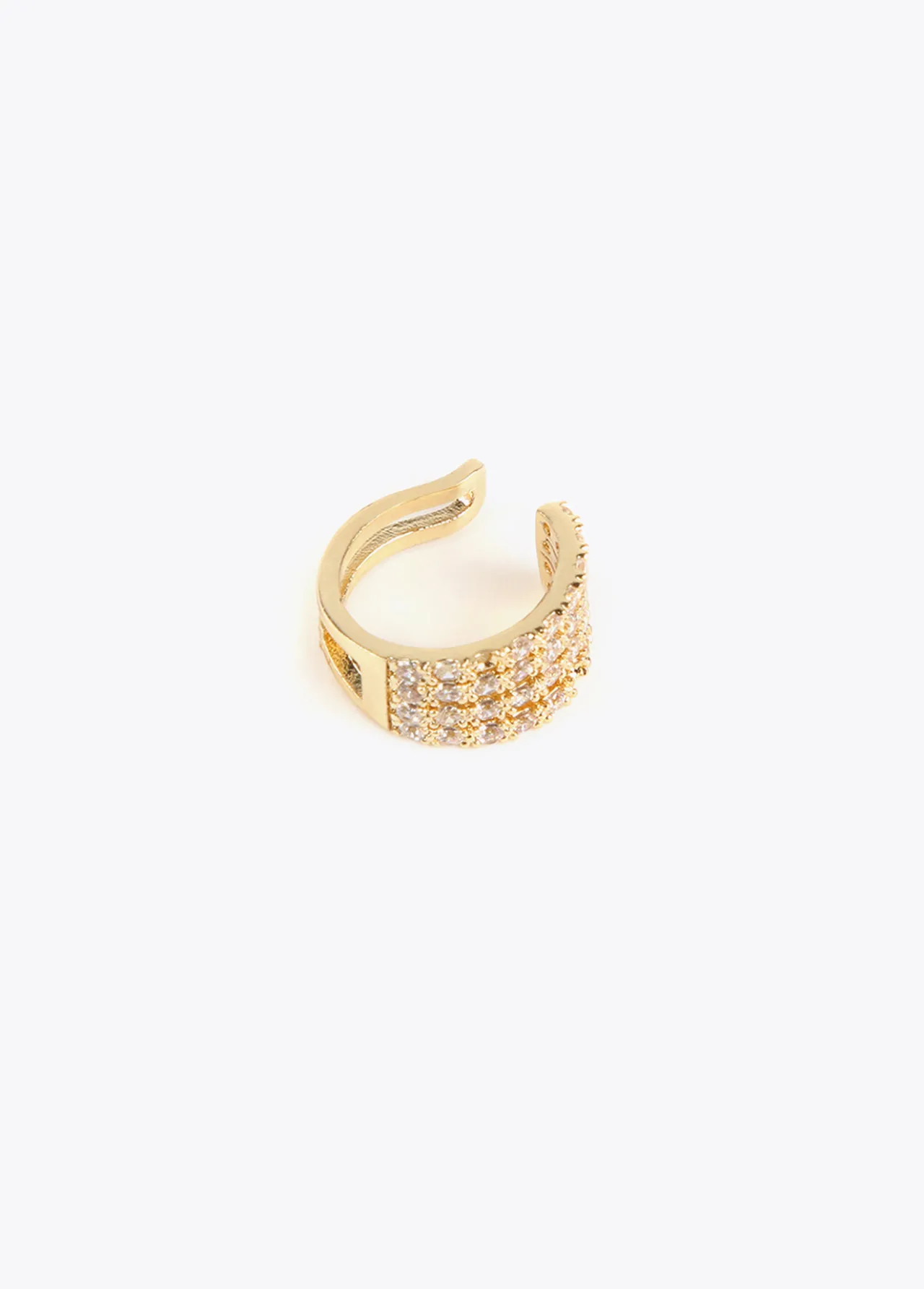 pendiente_piercing_de_cristales_2.webp Lola Casademunt Pendientes<Pendiente piercing de cristales DORADO