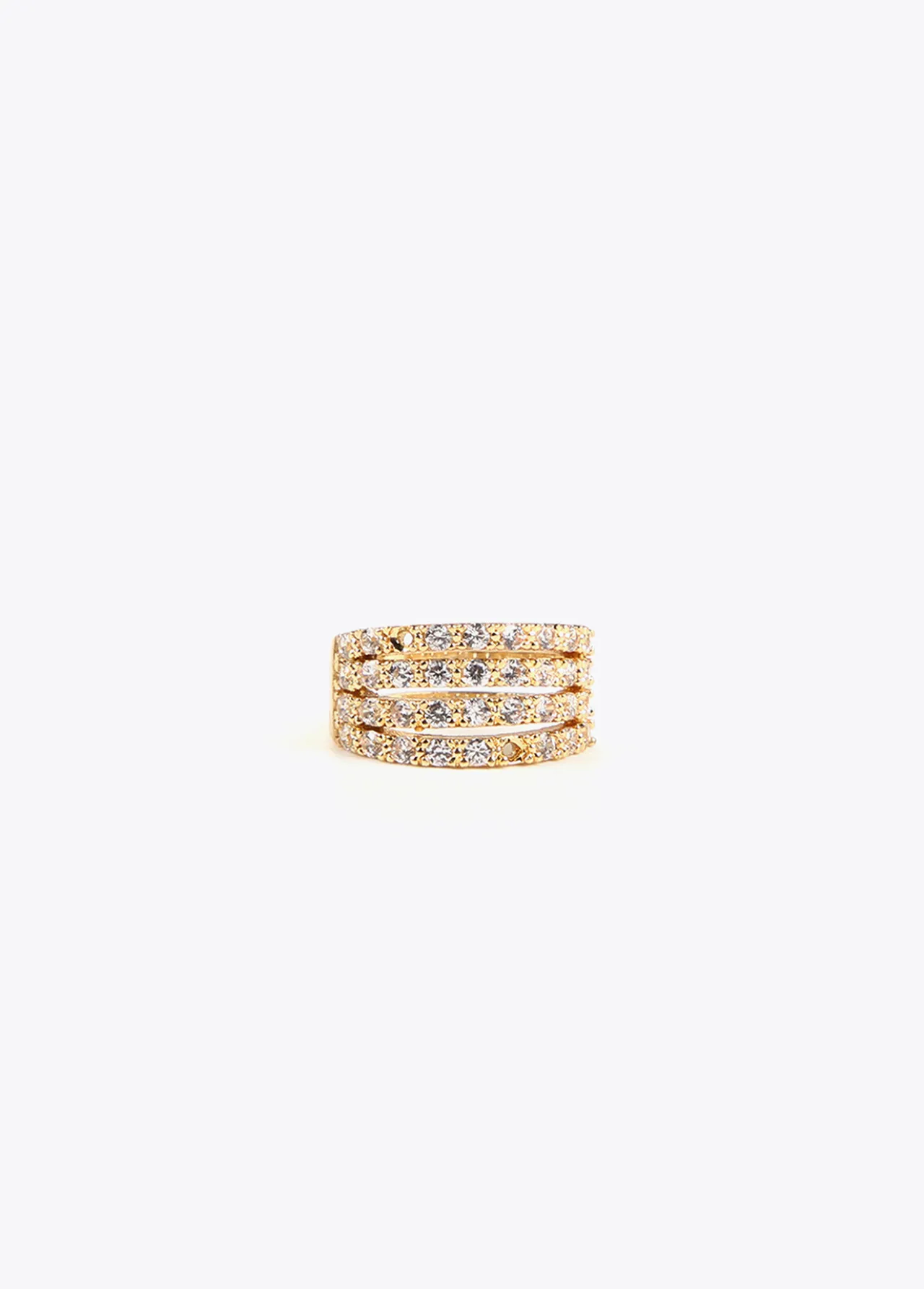 pendiente_piercing_de_cristales_3.webp Lola Casademunt Pendientes<Pendiente piercing de cristales DORADO