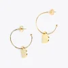 Lola Casademunt Pendientes<Pendientes aro con corazón DORADO
