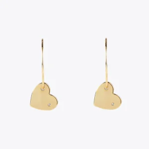 Lola Casademunt Pendientes<Pendientes aro con corazón DORADO