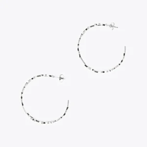 Lola Casademunt Pendientes<Pendientes aro logotipado PLATEADO